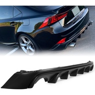 KUAFU Rear Bumper Lip Diffuser Compatible with 2014-2016 Lexus IS250 IS350 IS200T Spoiler Splitter F
