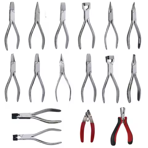 glasses plier set several types for option spectacle adjusting plier glasses pliers tool nose pad ar