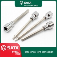 SATA 1/2'' DR. BIT SOCKET, HEXAGON / BIT SOCKET BOX HEX / ALLEN KEY BOX / 5MM 6MM 8MM 10MM