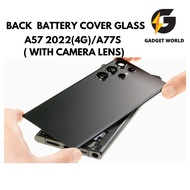 GADGET WORLD OP A57(4G)/A77S BATTERY COVER, BACK GLASS HOUSING WITH CAMERA LENS (NO WTIH GAM)