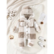 ชุดหมีชุดนอนผ้านิ่มสำหรับเสื้อกันหนาวมีฮู้ดเด็กทารกผู้ชายแขนยาว3-24เดือนเสื้อผ้าลำลองวัสดุนิ่มเสื้อผ้าเด็กทารก