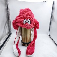 Movable Ears Hat Pikachu Children's Knitted Hat Boys and Girls Keep Baby Warm Student Wool Cap Winte