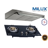 [AUTHORISED DEALER][COMBO DEAL] MHS-S430 SLIM HOOD + MILUX MGH-222 PREMIUM TEMPERED GLASS BUILT-IN H