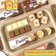 Batamall - CUTE PREMIUM PENCILPenghapus, BREAD, COOKIES, CHOCOLATE BISCUITS ST111 UNIQUE CHILDREN'S 