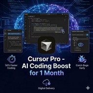 Cursor Pro 1 Month Subscription - AI-Powered Code Editor Access