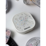 Retainer Box With Name (Resin Coating) Snake With Holographic Glitter Braces Retainer Teeth Retainer
