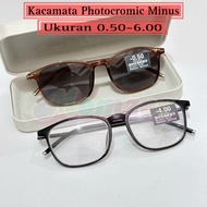 Optical Square Glasses | Photochromic Lens Minus 0.50-6.00 | Fashionable & Comfortable 21351