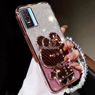 Casing For Vivo Y76S Y76 5G Simple holder Phone Case for Lens Camera Protector TPU soft case phone p