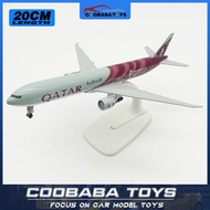 CBB 20cm Qatar Airways B777 Metal Diecast  Airplane Plane Model Aircraft Toys Gift For Boys Kids Chi