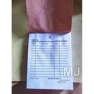 Bon Nota kecil 1 rangkap / Nota Burung Hantu / Nota Seperempat Folio 1 ply / Nota Kecil Rangkap 1