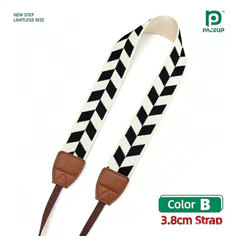 3.8cm Camera Shoulder Strap Vintage Style Universal Adjustable for Sony ZV-E10 A7M4 A6400 Canon R50 