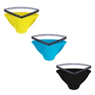 CMENIN ORLVS 3Pcs Cotton LOGO กางเกงในระบายอากาศผู้ชาย Jockstrap Briefs Mens Underpants Pouch OR6311