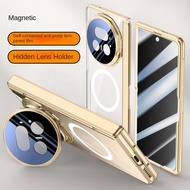Transparent Privacy Screen Tempered Glass Protector Case For Huawei Honor Magic V5 V3 Casing Magneti
