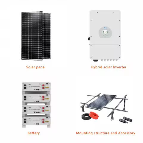 A grade Customization 10000w Home Solar Power Systems Solar Panel Complete Kit 10Kw 20KW 30kw with D