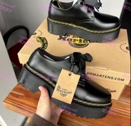 Dr.martens Holly 皮革 黑色厚底鞋  舒適百搭