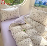 High Quality Cotton Cadar 2100TC HQ Cotton 7in1 Comforter set Getah KeLiling Bedsheet tinggi 16inci