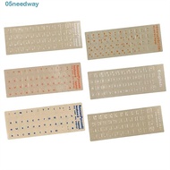 NEEDWAY Keyboard Stickers Notebook Laptop Accessories Russian Film English Hebrew Korean Language Al