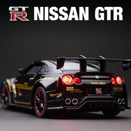 รถนิสสันรุ่น GTR GT-R R35รถโลหะผสมรถของเล่นรถของเล่นเด็กรถของเล่นสำหรับของเล่นเด็กผู้ชายของขวัญเด็ก1