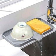 Silicone kitchen sink tray, soap dish rack with drainage head -IP888