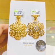 EMAS 375 LOKET BUAH BESAR SNOWFLAKES 375 GOLD PENDANT B2