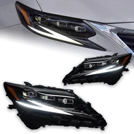 AKD Car Accessories Head Lamp for Lexus ES200 Headlights 2015-2017 ES300 LED Headlight ES250 DRL Sig