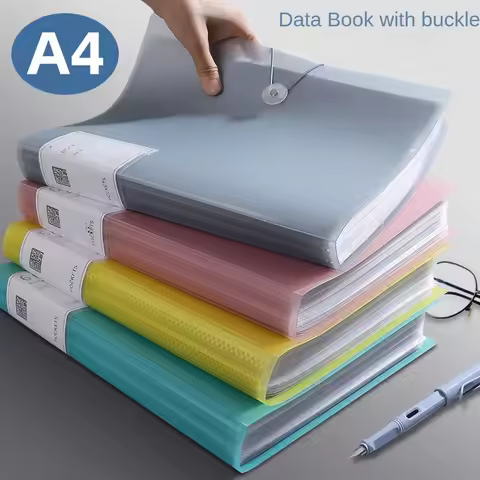 A4 Color Transparent Folder Document Large Capacity Dustproof Waterproof File Organizer Score Test P