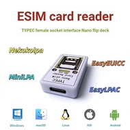 TYPEC/Nano Flip Self-elastic eSIM Card Reader eSTK/9esim/5ber/PlanB/ST33/Xesim
