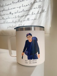 【TYESO不鏽鋼保溫馬克杯】400ml | 來圖繪製似顏繪 保溫保冰露營