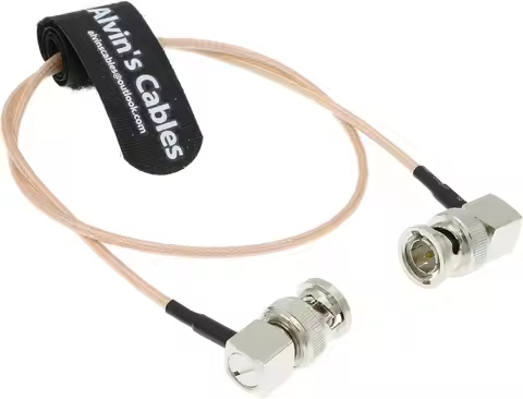 Alvin's Cables SDI Cable 3G HD SDI Cable Right Angle BNC for Sony FS5| FS7| FX6, Atomos Shogun Infer
