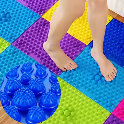 Shiatsu Foot Massager Durable Reflexology Foot Massage Pad Toe Pressure Blood Circulation Plate Mat 
