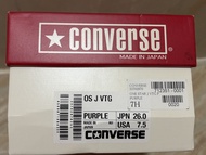 Converse One Star J VTG 紫色 Made in Japan time line