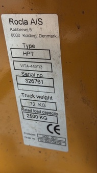 BV Rocla HPT VITA-449T/3 手動唧車