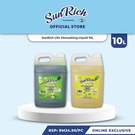 SUNRICH Lite Dishwashing Liquid (10L) . Antibacterial . Oil Removal . Gentle on Hands . Minyak Hilan