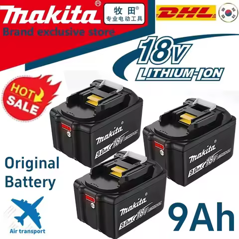 ✈⋚ஐ️ Makita-batería recargable BL1890, herramienta eléctrica de repuesto de 18V, 9,0 AH, para Makita