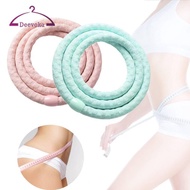 [deevoka] Weighted Fitness Hoop Abdomen Fitness Circle Workout Sports
