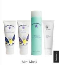 NU SKIN nuskin 童顏面膜組合 活水面膜 敷面膏 輕柔磨砂膏 柔潤潔膚乳