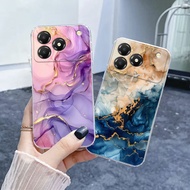 For ZTE Nubia A76 /ZTE Nubia A36 Case Flower Marble Pattern Phone Casing For ZTE Nubia A56 /NubiaA76