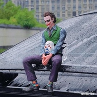Batman Action Figure Model Sitting Heath Ledger Joker Car Mount Dark Knight Figurine DC MGFR
