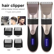 Lcd Digital Display USB Rechargeable Hair Clipper Electric Clipper Hair Clipper White Hair Clipper Light Razor Electric Clipper