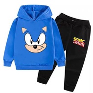 NEW 🚘💨 Sonic the Hedgehog PLUSH TOYS DOLL HOODIE WITH TROUSERS 刺蝟索尼克 超音鼠 音速小子 玩偶毛公仔玩具 小童中童大童衣服 小朋友冬季