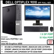 DELL OPTIPLEX 9010 ,9020 , 790, Core i5/i7(3rd/4th/6th GEN )CPU / Full SET (DESKTOP+MONITOR+KB+MOUSE