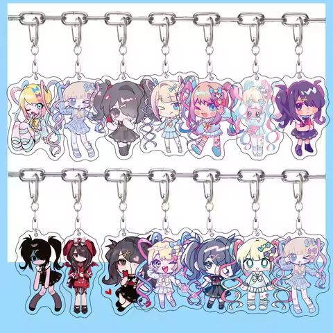 6cm Anime chain Needy Girl Overdose Women Chain For Men Ring Acrylic Car ring Party Pendant Cos Girl