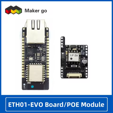 WT32-ETH01-EVO ESP32-C3 Development Board POE Module Embedded Serial Port to Ethernet WIFI Bluetooth