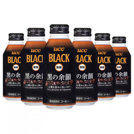 日本進口UCC優詩詩0脂0糖即飲黑咖啡直飲罐裝飲料375ml*6罐