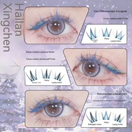 Eyelash Bulu Mata Palsu Glue Free Cluster Lash Manga Style 6 Row Camera Ready Lash