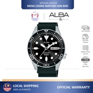 ALBA Men Watch AL4535X Automatic Analog Rubber Strap 100% Original Jam Lelaki