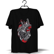 MACHINE HEART T-SHIRT DTG DTF SCREEN PRINTING