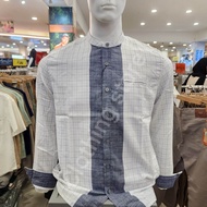 WATCHOUT JEANS koko pria lengan panjang putih JS810960102