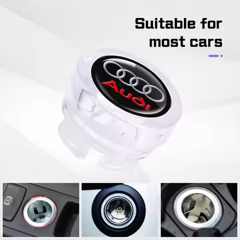 For Audi A1 A2 A3 A4 A5 A6 A7 A8 Q1 Q2 Q3 Q4 Q5 Q6 Q7 Q8 TT RS6 S5 B9 C6 B6 Car Cigarette Lighter Co