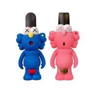 ตุ๊กตา KAWS สีฟ้าชมพูแบบสร้างสรรค์เหมาะสำหรับ relx relx รุ่นที่4ฝาครอบป้องกันรุ่นที่5รุ่นที่1/4/5ปลอกก้านบุหรี่อิเล็กทรอนิกส์ yuke reike เคสนิ่มมีสายคล้องแบบไม่จำกัดสำหรับคนกลุ่มหนึ่ง